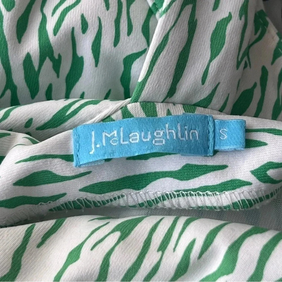 J. McLaughlin Karla  Dress Catalina Cloth Sleeveless Green Geometric Print Small - Picture 14 of 14